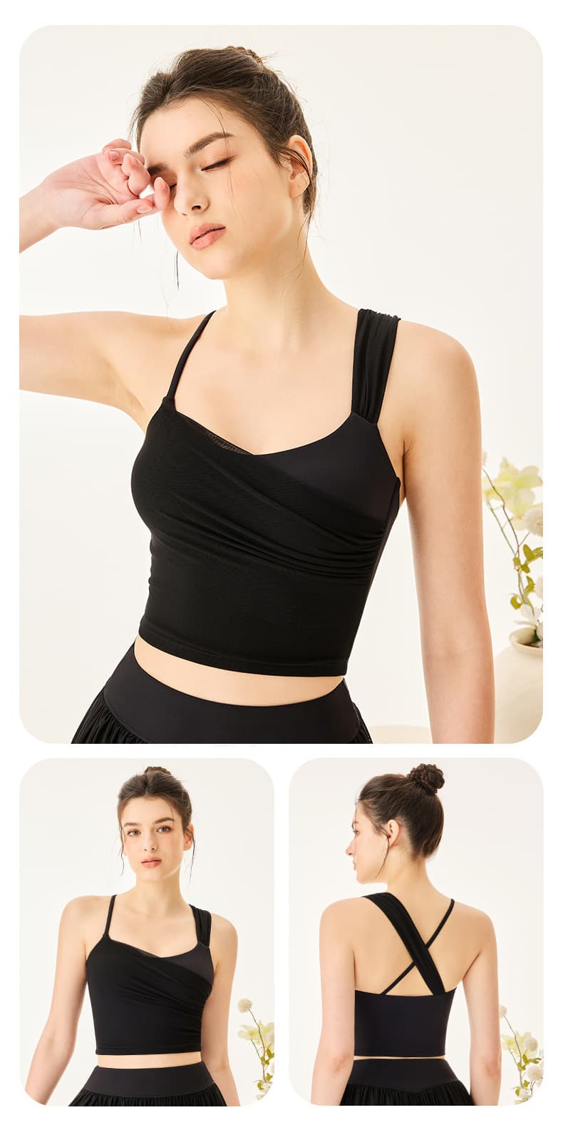 Fla Ballet Cloud Mesh Set in Cloud Milk for studio-to-street elegance