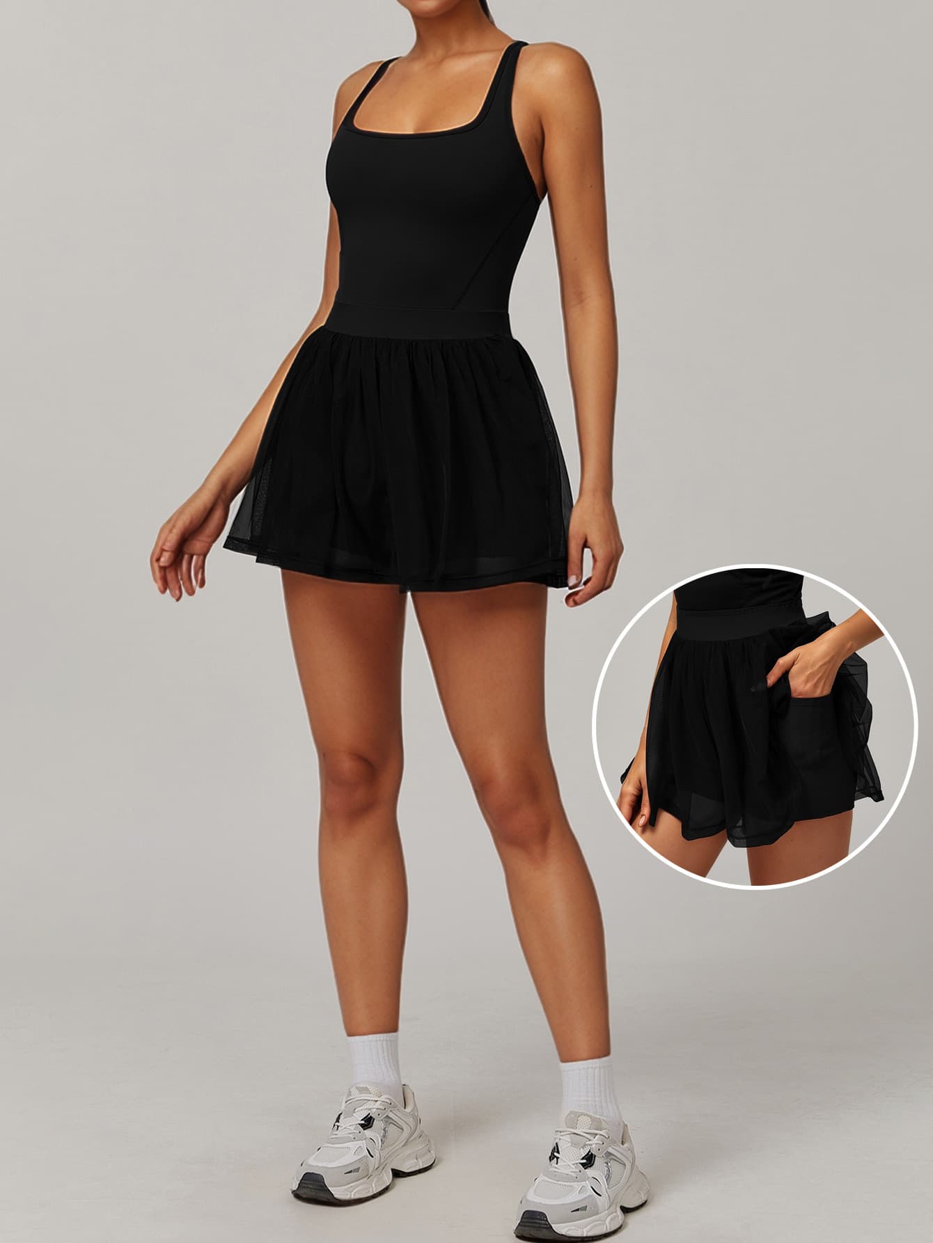 Fla Ballet Air-Tutu Court Dress - Sustainable Ballet-Inspired Activewear for Studio to Street